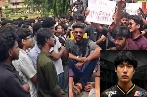 കോതമംഗലം എം.എ കോളേജിൽ വിദ്യാർഥിയുടെ ആത്മഹത്യ: മഴയിലും തളരാതെ വിദ്യാർഥികളുടെ പ്രതിഷേധം 